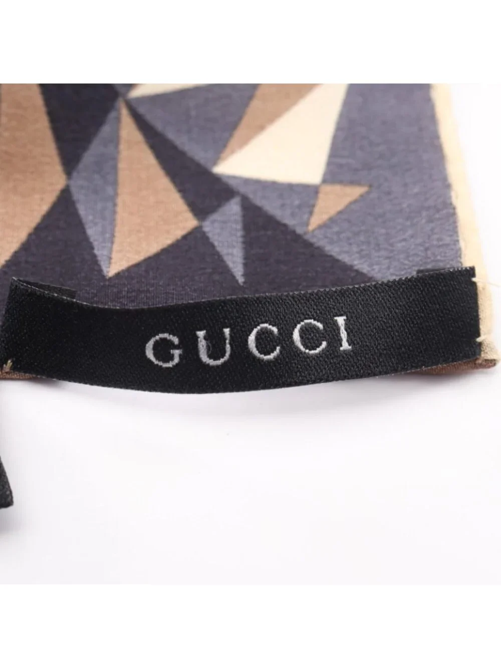 Gucci Scarf All Over Print Black Silk